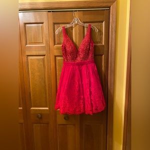 Red Short Formal Dress 👗